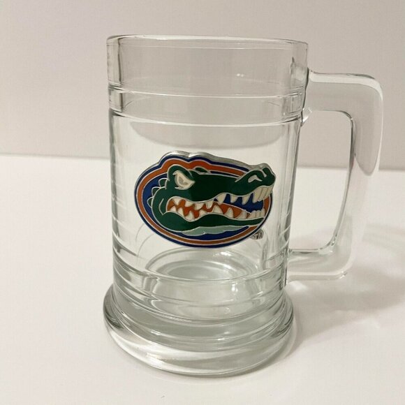 University of Florida Gators Glass Beer Mug with Metal Emblem - Picture 15 of 16